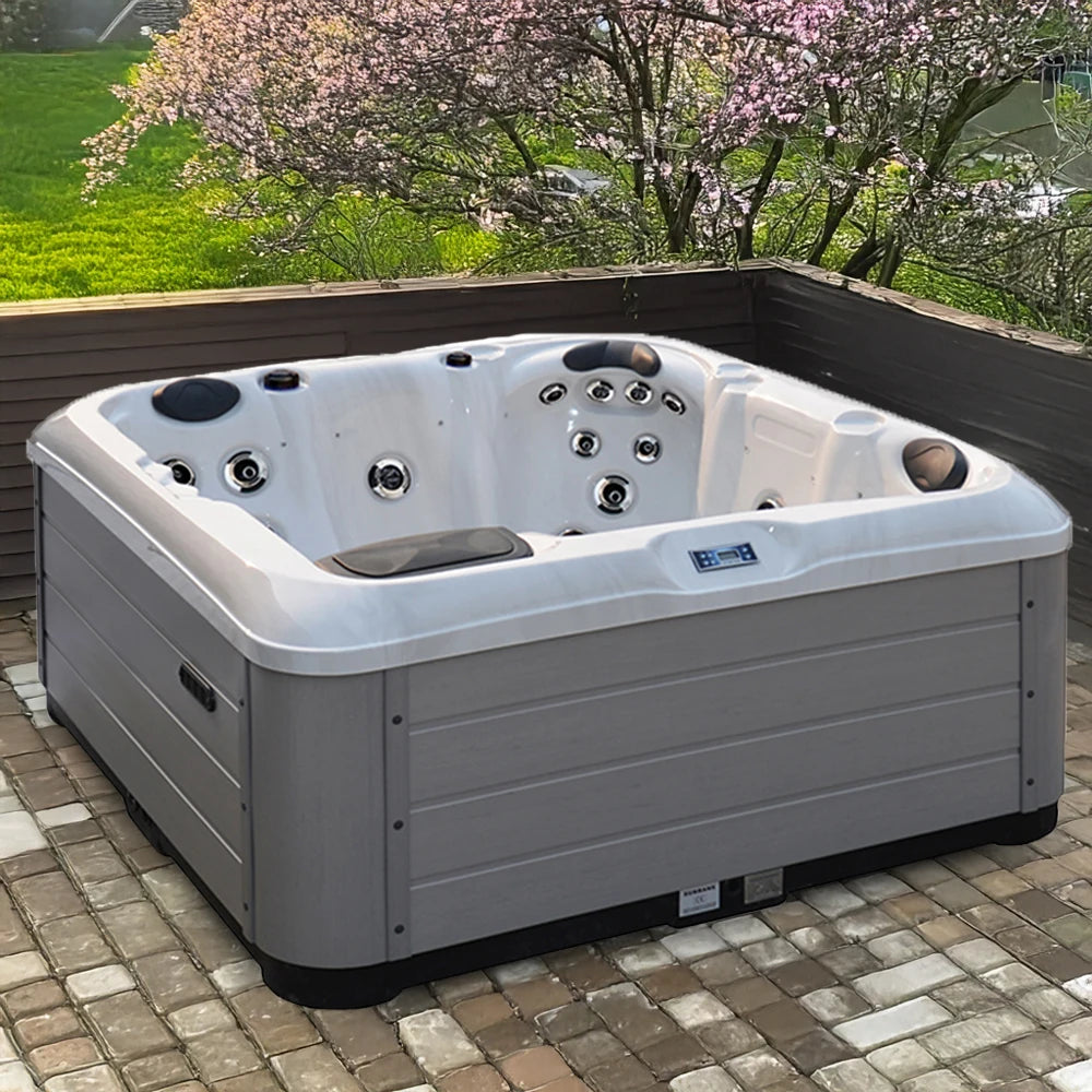 Sunrans 5 Persons Hottub Outdoor Spa Hot Tub Balboa Hydrotherapy whirlpool Spa Tubs
