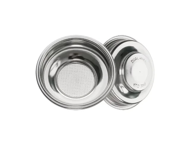 Pressurized 58mm 2 Cups Filter Replacement Filter Basket for Coffee Bottomless Portafilter Stainless Steel 2 Cups Basket Filter