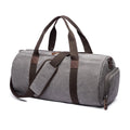Wholesale Weekender Vintage Canvas Duffel Overnight Bag Large Leather Canvas Shoulder Travelling Bag