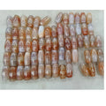 Fengshui White Agate Lucky Tibetan Dzi Beads Tianhzu Engraved With Silver Lines Design