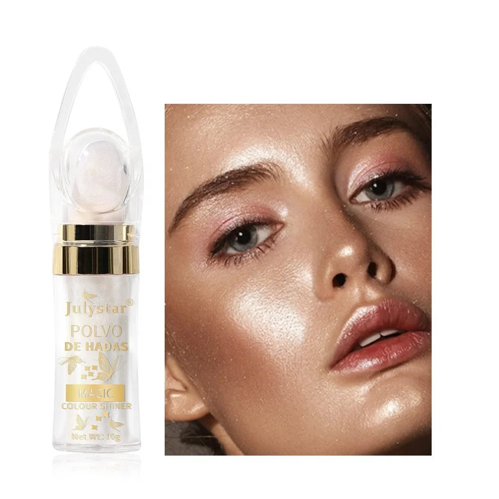 Hot Selling High Gloss Face Body Glitter Powder Highlighter Powder Shimmer Brightening Natural Contour Blush Powder Wholesale