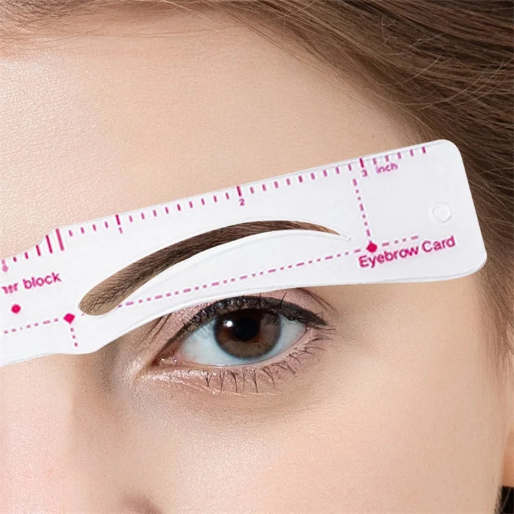 Tiebeauty Custom Beginner-Friendly Eyebrow Template Soft Makeup Sticker Stencil White Pink Girls Women Luxury Waterproof Eyebrow