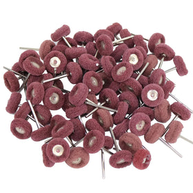 2.35mm Mandrel 100pcs Abrasive Fiber Wheel Kit for Rotary Polishing Tool Grinding Accessories Abrasive Buffing Polishing Wheel
