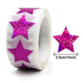 500PCS/Roll Hot Red Roll Yellow Star Thank You Sticker for Gift Merchandise Gift Decoration Seal