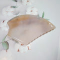 HZ 100% Natural Jade Guasha Private Label Scraping Grey Agate Amethyst Green Jade Gua Sha Tools for Face Body Skincare