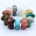 Huiying Wholesale Natural gemstone 33*43mm healing crystals stones carved Snake Head Set for home decoration precious stone crafts