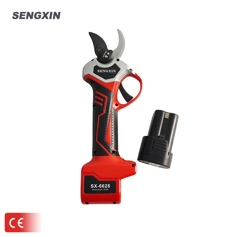 SENGXIN Factory Low Price 16.8V Lithium Battery Powered Rechargeable Cordless Electric Scissors Brushless Motor 28mm Cutting