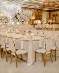 Best Selling Gold Stainless Steel Chairs for Banquet Hall for Weddings Parties  Furniture French Style Restaurant Chairs