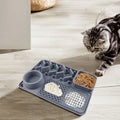 Patented All-in-one Non-slip Food Water Slow Pet Feeder Dog Bowl Pet Lick Mat Food Grade Silicone Dog Food Bowl