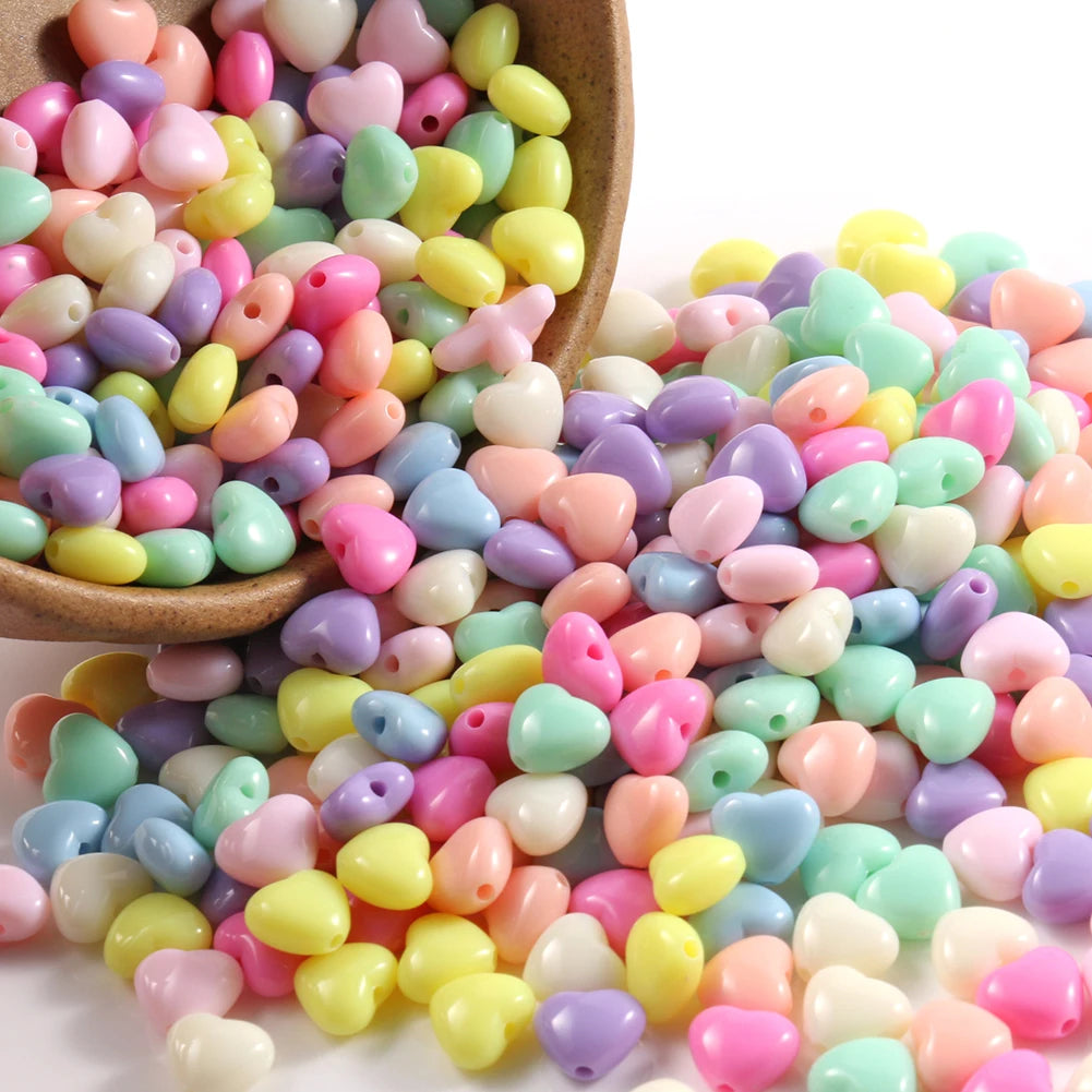 Wholesale Kuoyu Brand 100pcs/bag 9x8x5MM Colorful Acrylic Plastic Lucite Loose Beads China for Jewelry DIY Model F06506