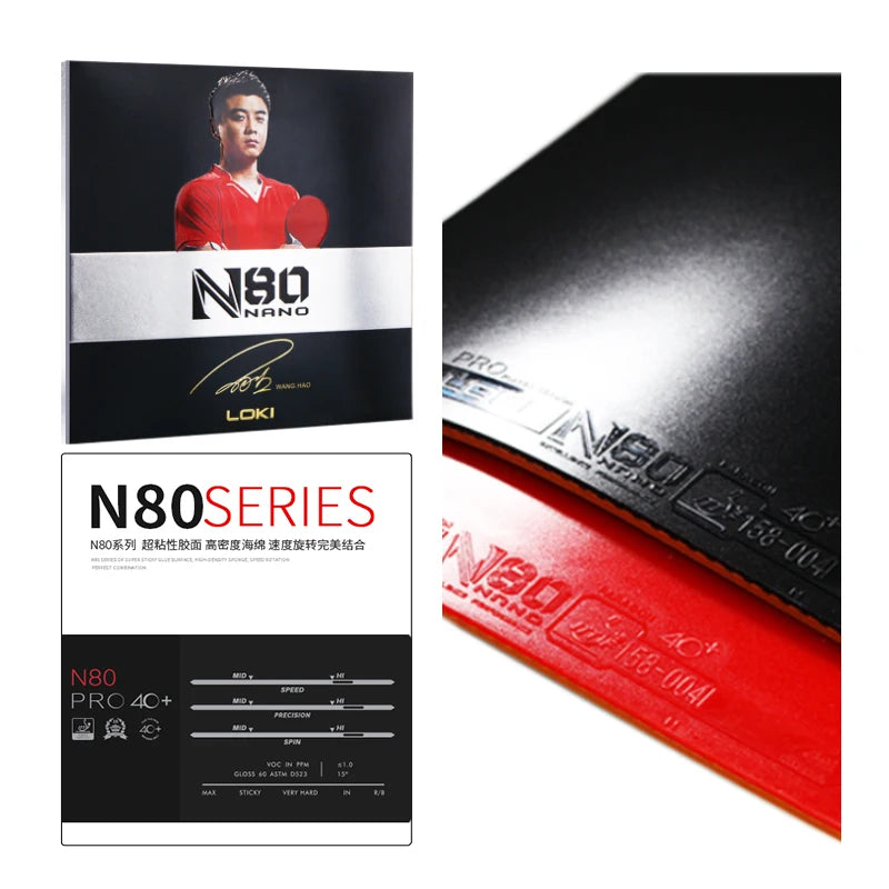 Loki Approved Ping Pong Rubber for Professional Table Tennis Player