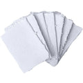 Wholesale Blank Handmade Deckle Edge 300 GSM Textured Cotton Paper for Invitation Menu Name Cards