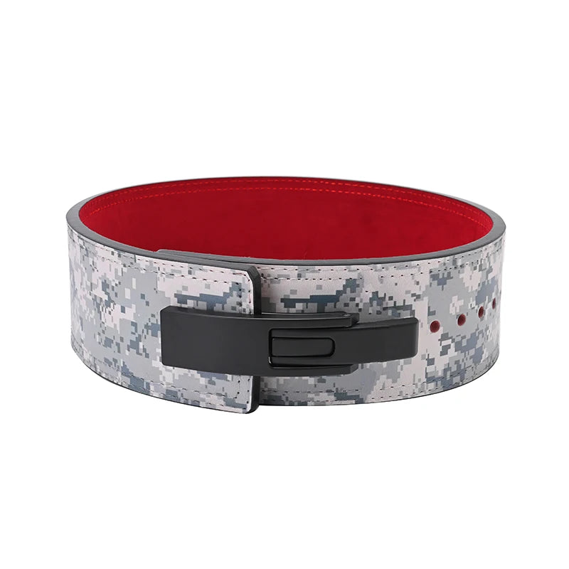 Fitness Custom Logo Back Support Waist Weightlifting Powerlifting Camo 10 MM Lever Weight Lifting Belt for Men