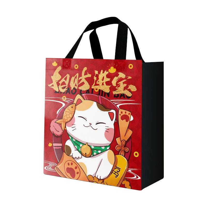 Bag Design Creative Take Away Bag Customization Tote Reusable Large Capacity Non Woven Shopping Bag