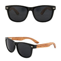 Dropshipping Men Handmade Polarized Mirror Coating TAC Lens Customized Logo Women Eyewear UV400 Natural Bamboo Wooden Sunglasses