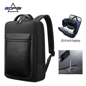 OEM Bopai Private Label Men 15.6 Inch Laptop Custom Back Pack Anti Theft Travel Multifunction Bag Business Usb Charging Backpack