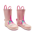 Wholesale Fashion Waterproof Lightweight Girls MId Calf Toddler 3D Cartoon Rubber Rain Boots for Kids Summer Autumn Wear
