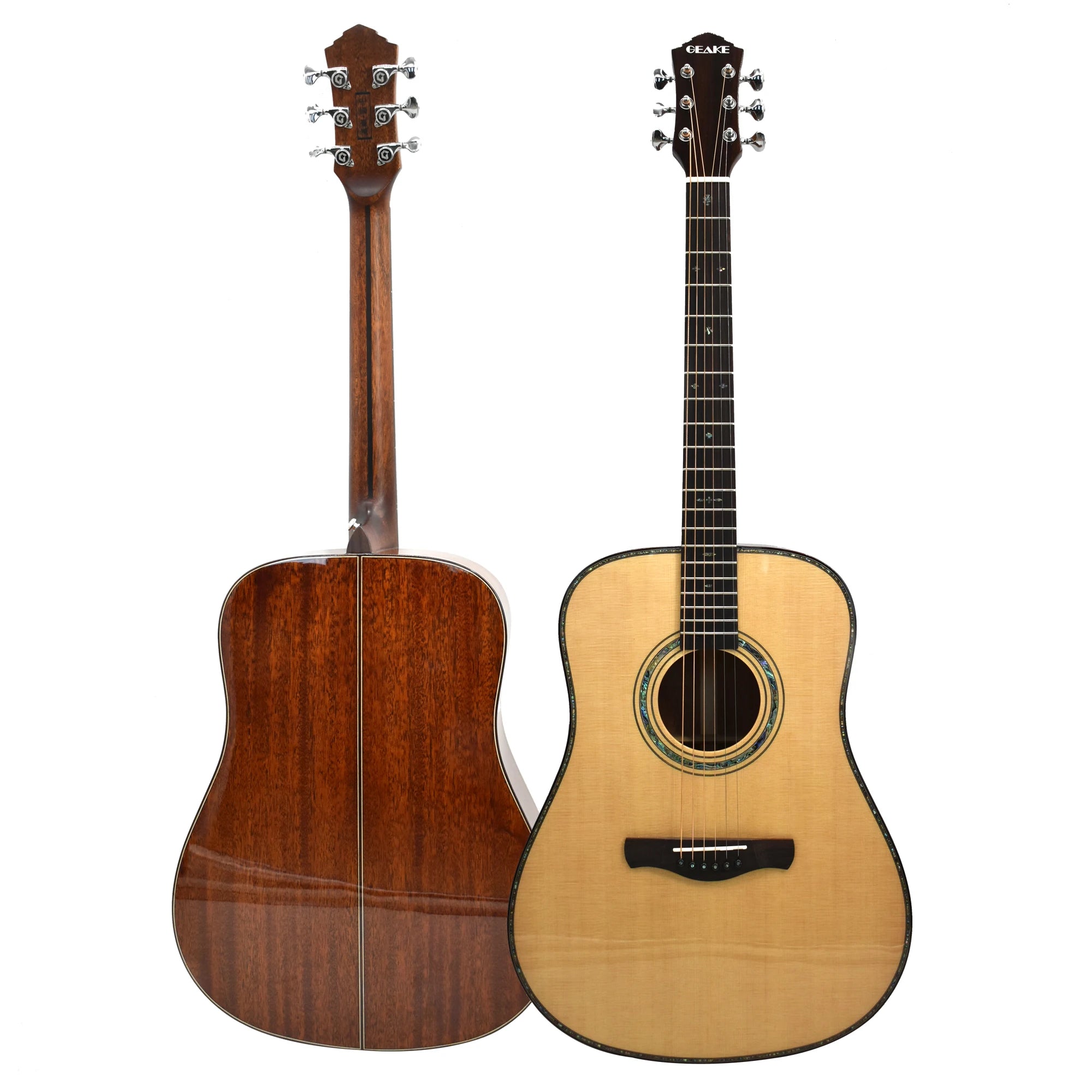 Brand New 40 41 Inch All Solid Wood Acoustic Guitar for Kids-Full Solid Wooden Instrument