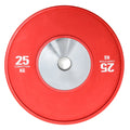 Colorful Steel+Rubber Eco-friendly Custom Color Weight Lifting Gym Barbell Plates Fitness Competition Bumper Plates Lbs Set