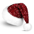 Christmas Decorative Double Layer Sequins Hat Sea Faction Plush Hat Adult Children Enlarged Thickened Christmas Hat