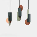Nordic Modern Pendant Light Color Matching Single Head Hanging Lamp Green Cylindrical LED Bedroom Home Decor Lighting Fixtures