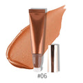 New Arrive Sponge Head Soft Tube Multifunctional Vegan Waterproof Long Lasting Mineral Cream Highlighter Blush 6 Colors OEM/ODM