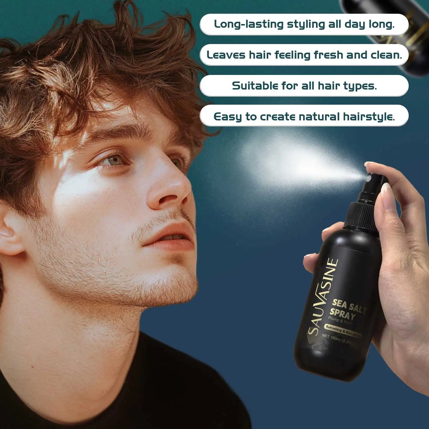 Lanthome Himalayan Sea Salt Hair Styling Spray Hot Selling Hair Treatment for Healthy Hair