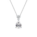 Wholesale Custom Fine Jewelry 925 Sterling Silver Cubic Zirconia CZ Waterdrop Necklace