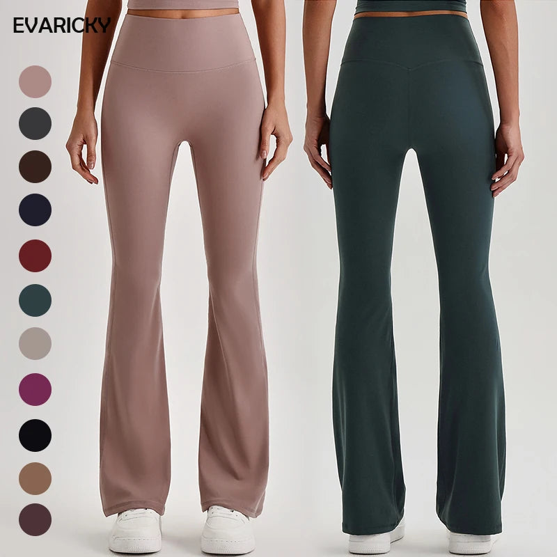 Wholesale Custom Logo Solid High Waist Butt Lift No Camel Toe Yoga Pants Four-Way Stretch Breathable Gym Fitness Workout Outdoor