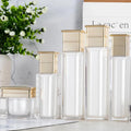 Custom Luxury 30ml-120ml Acrylic Square Pump Bottle Plastic Cosmetics Container for Skin Care Serum Face Cream Lotion
