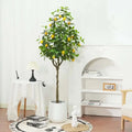 120 cm Plastic Artificial Lemon Tree with Fruits Indoor Garden Decor