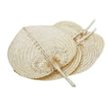 Wholesale Custom Bamboo Craft Weave Hand Fan Handwoven Personalized Chinese Palm Leaf Hand Fans Party Wedding Favor Rattan Fan