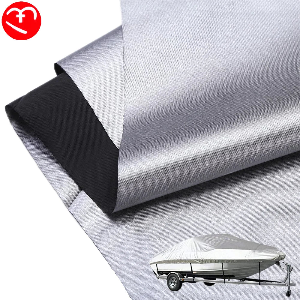 210D Silver Coated Oxford Fabric 100% Polyester Waterproof Car Boat Cover Fabric Sunscreen Parasol Washing Machine Cover Tent