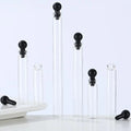 1ml 1.5ml 2ml 3ml 4ml 5ml test Tube Small Sample Vials Perfume Bottle With Ball/ponytail Rubber Plug