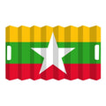 30x70cm New Arrival Single Side Myanmar Hand Scrolling Banner for Special Event