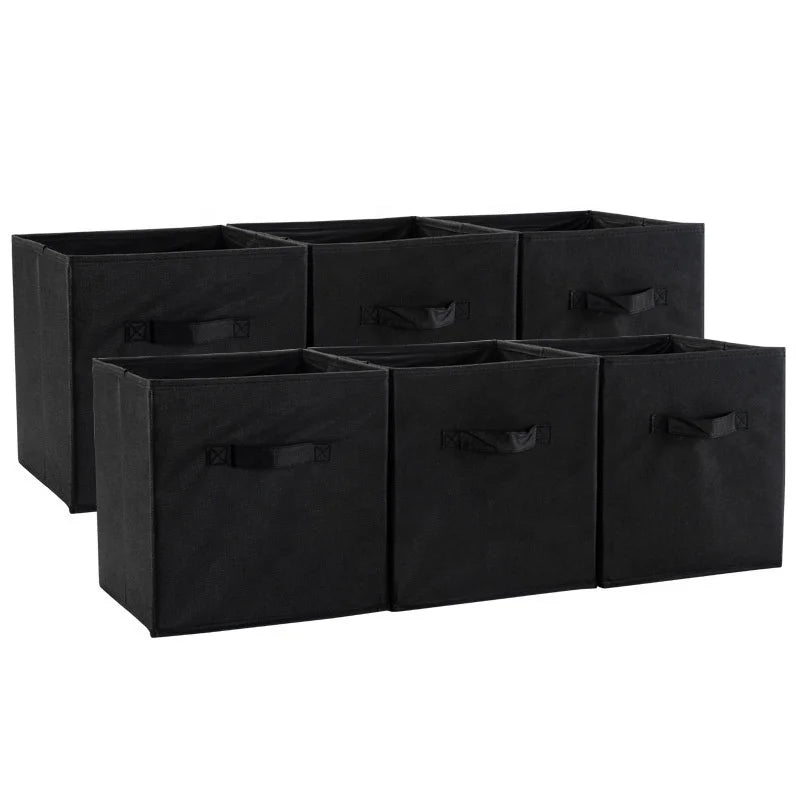 Homeplus Best Sellers Non-woven Fabric Cube Storage Bin Foldable Box Cubby Bins for Home Organization and Storage
