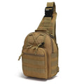 Men's Outdoor Waterproof Tactical Molle Sling Bag Single Shoulder Fashionable Crossbody Bag with Polyester Lining
