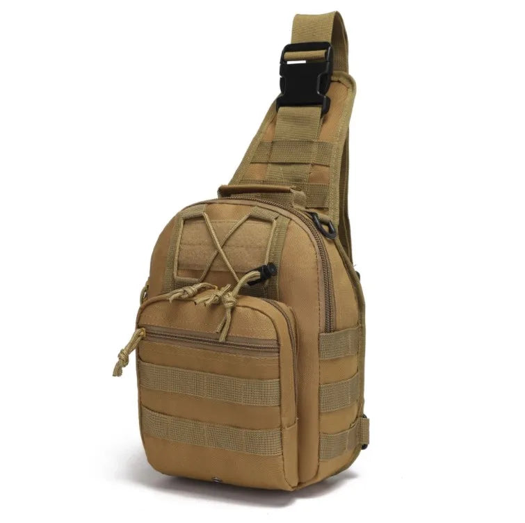 Men's Outdoor Waterproof Tactical Molle Sling Bag Single Shoulder Fashionable Crossbody Bag with Polyester Lining
