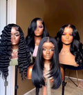 SDD Natural Brazilian Lace Front Wig Pixie Curly Loose Deep Wave Transparent Black Lace Long Kinky Jerry Curl for Women