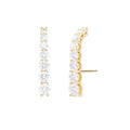 Gemnel Luxury Jewelry Diamond Stud 925 Sterling Silver 18k Gold Vermeil Cz Earrings