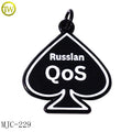 Zinc Alloy Bracelet Fitting Custom Jewelry Wholesale Charms Enamel Accessory Engraved Name Mini Pendant for Necklace