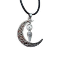 Wiccan Pagan Crescent Moon Goddess Necklace Fertility Witchy Women's Jewelry