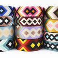 Meetee RD059 38/50mm New Jacquard Rhomb Arrow Shoulder Strap Bag Accessories Colorful Thickened Webbing