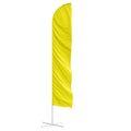 Promotional Product 48h Fast Delivery Feather Flag Outdoor Decorative Advertising Custom Yellow Feather Flag Solid Feather Flag