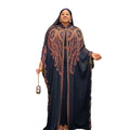 Factory Direct Luxury African Dress Vintage Two-Piece Set Fashion African Women's Dress Plus Size for Summer Made Polyester