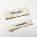 Custom Organic Cotton Eco-Friendly Garment Labels Smooth Rectangle/Square Pattern 1000pcs End Fold Screen Printed Brand Name
