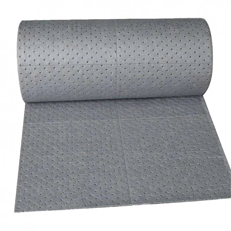 Oilspillpro Gua-R0300D 80CM*50M Heavy Weight High Absorbent Grey Tearable General Absorbent Mat Universal Absorbent Roll