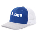 Wholesale Customised Logo 6 Panel Trucker Cap Applique Embroidered Patch Trucker Hats