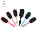 2025  New Design of the Handle  Wheat Straw Material Curl Define Styling Brush for Curly Hair  Boar Bristle Nylon  Hair Brush