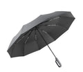 Hook Handle 3 Fold Comfortable Grip Portable Reinforced Double Ribs Windproof Sun Protection Buckle Automatic Business Gifts